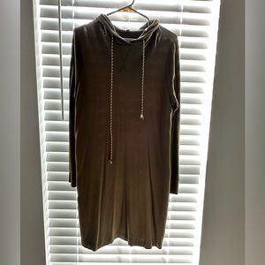lou and grey chambray dress Lou & Grey Chambray Dress Size Medium Women's Blue Pockets Roll Tab Slvs